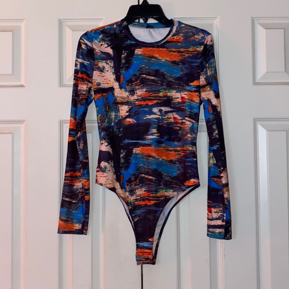 Abstract Print Bodysuit